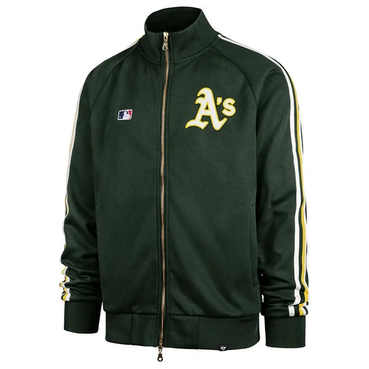 47 - Track jacket Jetway Oakland Athletics - dark green