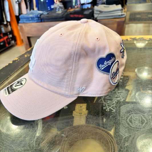 47 Cappellino Extra Badges Clean Up Los Angeles Dodgers - pink