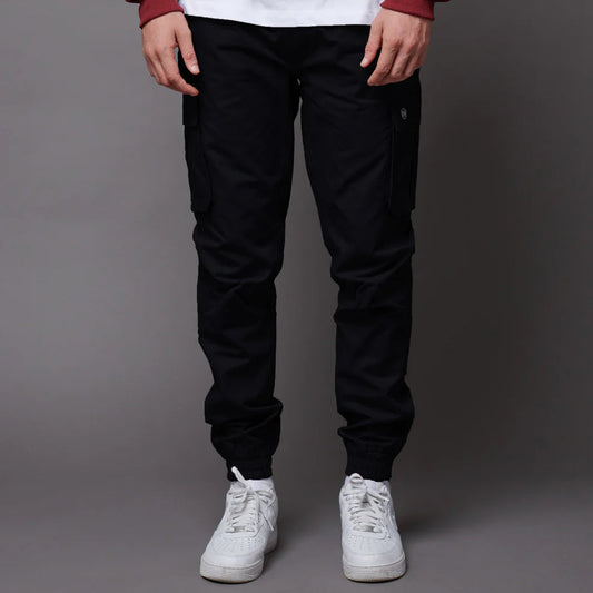 DOLLY NOIRE - DOLLY NOIRE - COTTON RIPSTOP EASY CARGO PANTS BLAC - PANTALONI