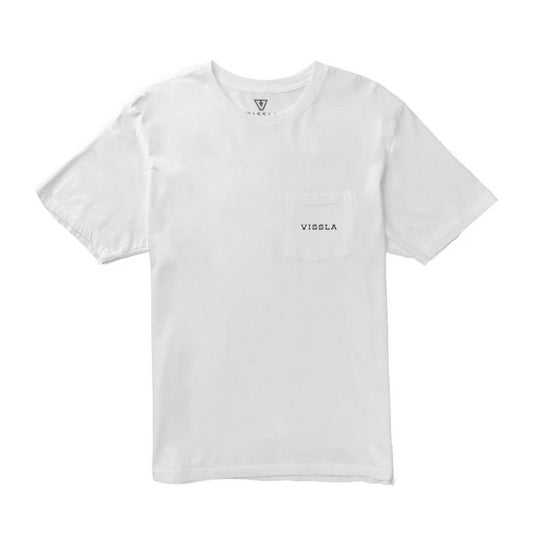 VISSLA - Out The Window Premium PKT Tee-WHT