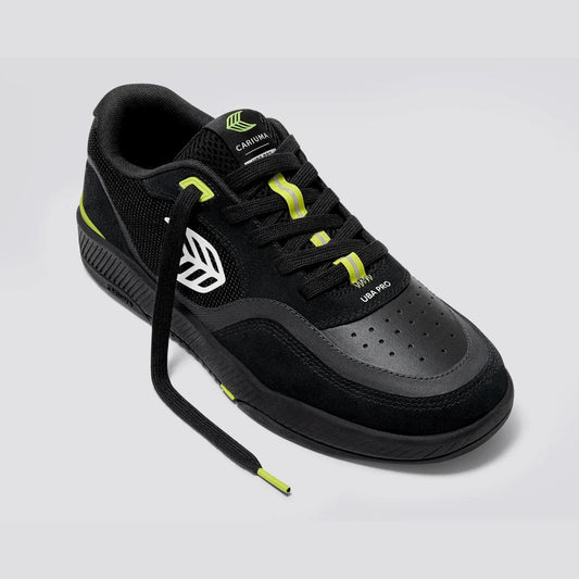 CARIUMA - UBA PRO All Black Suede and Mesh Off-White
