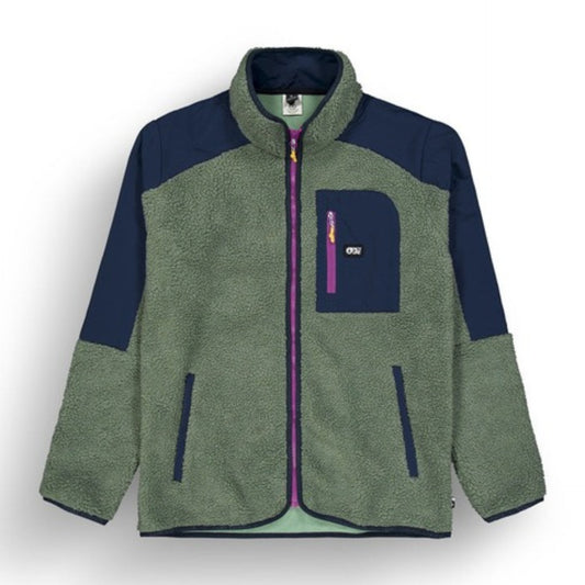 PICTURE CLOTHINGS - QUILCHENA ZIP FLEECE - Green S