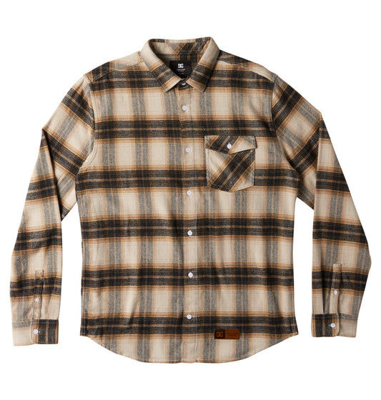 DC SHOES - Camicia Marshal Flannel - silver linin