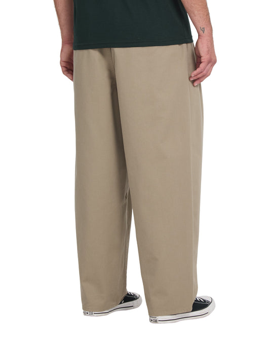 VOLCOM - HOLTER PLEAT TROUSERS - KHAKI