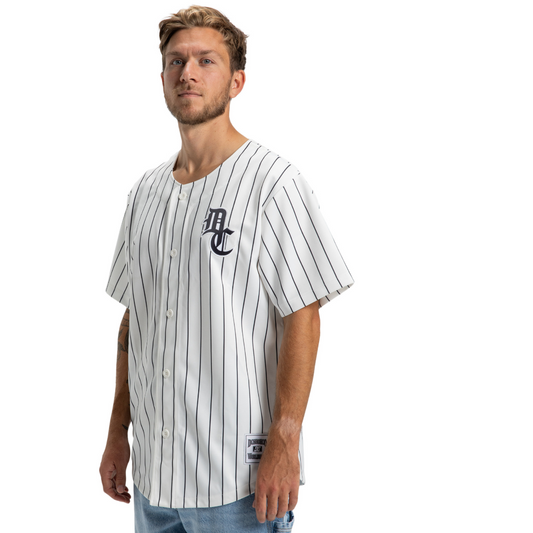 DC SHOES - DC T-shirt  Slugger Jersey - white pinstripe