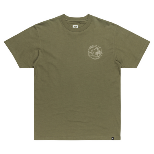 DC SHOES - T-shirt Dimensional HSS - deep lichen green