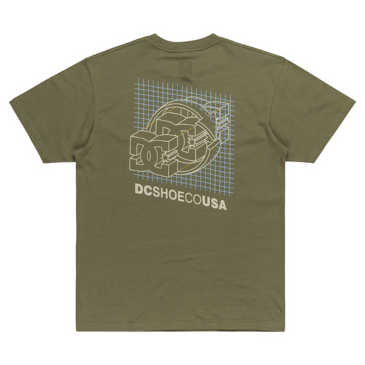 DC SHOES - T-shirt Dimensional HSS - deep lichen green