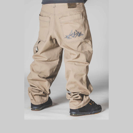 BLUESKIN - JEANS BAGGY HIP HOP LOGO-GRY-L-CNVS VAR. 00C