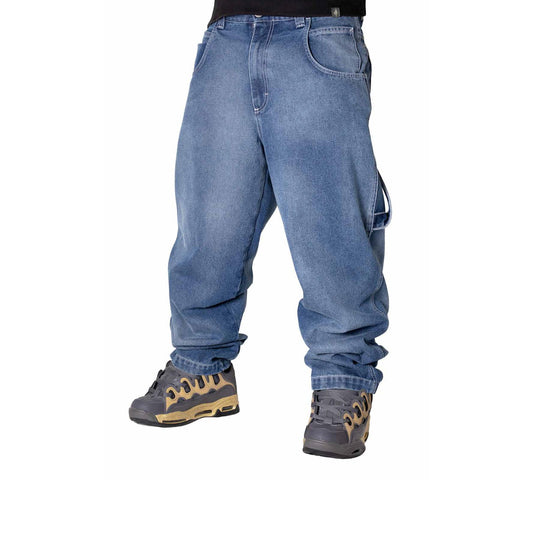 BLUESKIN - JEANS SKATE RAP HIP HOP BAGGY R.BIANCO-L-DNMB VAR. LF6147