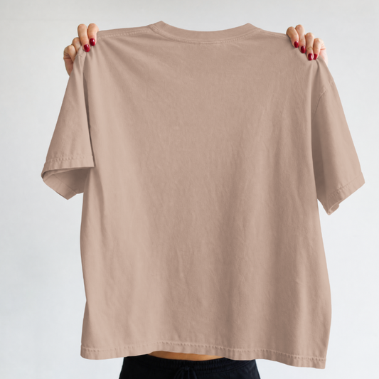 CIRCA - CAT FLIP TEE - LATTE