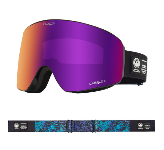 DRAGON ALLIANCE - PXV BONUS - BLACKPEARL/LLPURPLEION - MASCHERA DA SCI/SNOWBOARD
