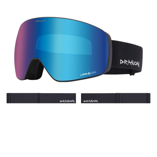 DRAGON Slain Mag Toric Sable Lumalens Blue Ion, maschera da snowboard