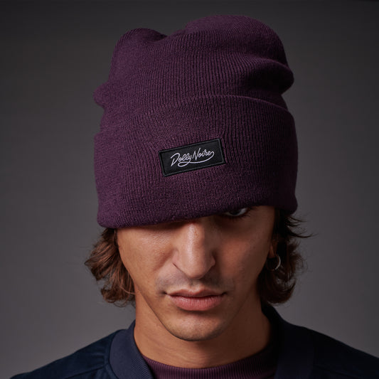 Dolly Noire - Label Beanie Bordeaux