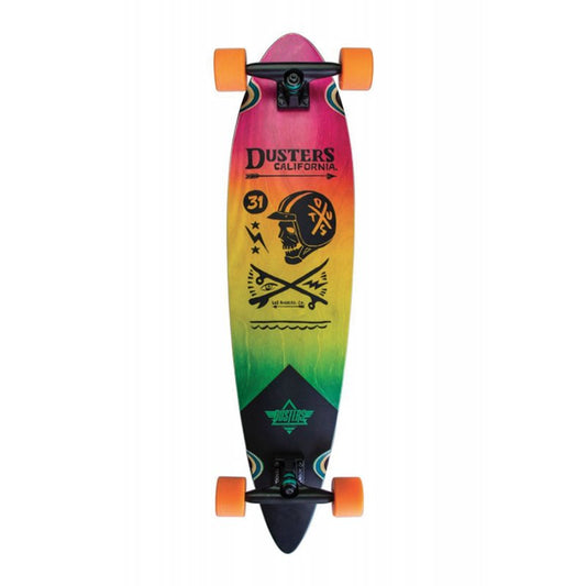 DUSTER Skate - Moto Fades Pink Orange Teal 37“x 8.75“