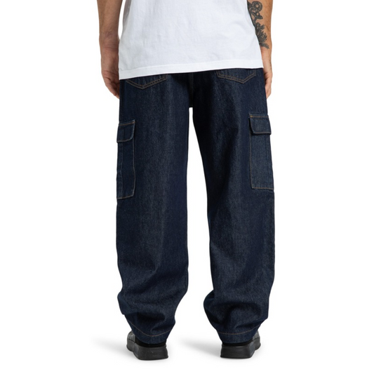 DC SHOES - DC Jeans  Worker Baggy Denim Cargo RIR - dark denim