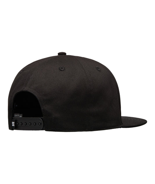 DC Shoes Double That Cap Black - Snapback Uomo Cotone Twill