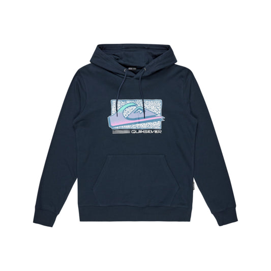 QUIKSILVER - QS Felpa Retro Fade Hoodie - dark navy