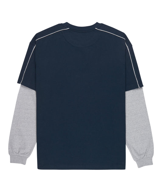 Quiksilver - T-shirt Noya Double Layer Tee - dark navy
