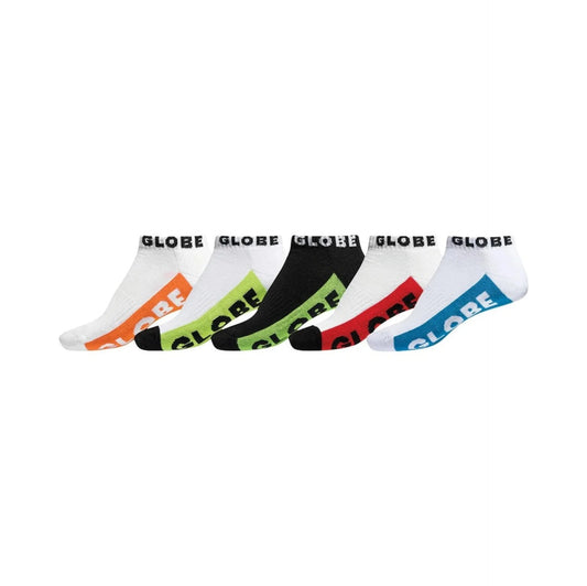 GLOBE - MULTI BRIGHTS ANKLE SOCK 5PACK - MULTI
