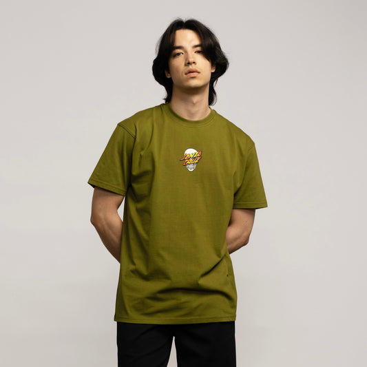 SANTA CRUZ - Dressen Skull Dot Front - Sea Kelp