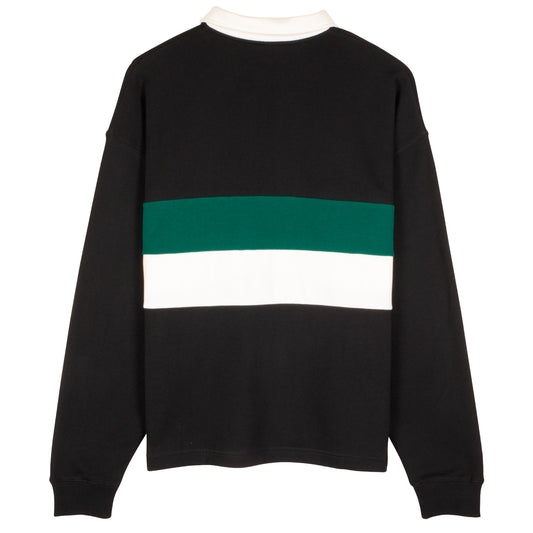 SANTA CRUZ - Unisex Huron Polo Zip Crew Black