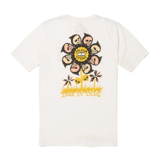 VOLCOM - FLOWER BUDZ FTY SST - OFF WHITE