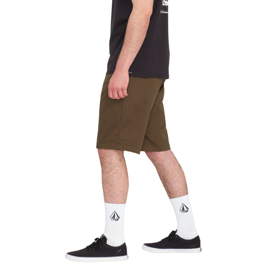 VOLCOM - FRICKIN MODERN STRETCH SHORT 21" - DARK EARTH 21