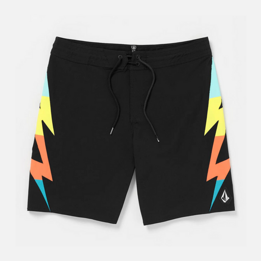 VOLCOM - ZAPPED LIBERATORS 19" BOARDSHORT - BLACK