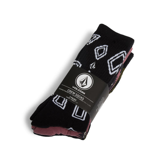 Volcom PRINT MIXER SOCK 3PK MULTI