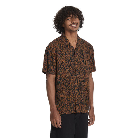 Volcom UTOPIAS PRINT SS BROWN HORN