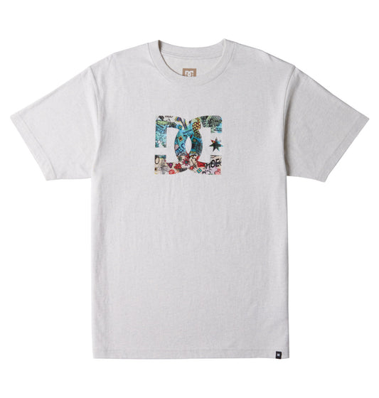 DC SHOES - T-shirt Star Fill HSS - snow heather