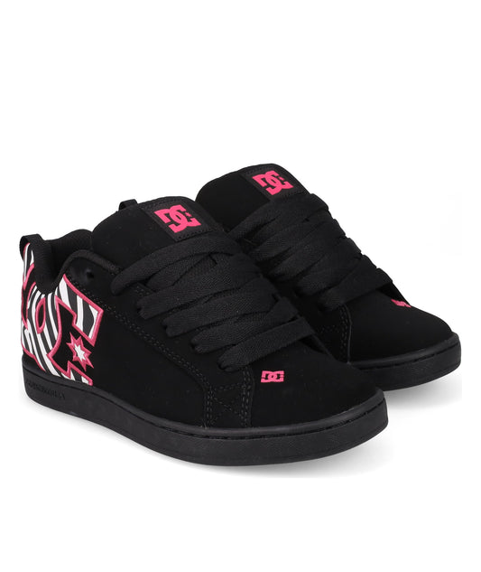 DC Court Graffik - black/pink/black