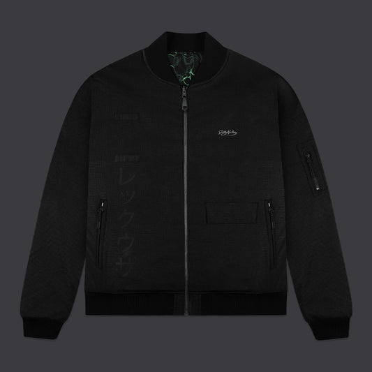 DOLLY NOIRE - Rayquaza Pattern Bomber Black