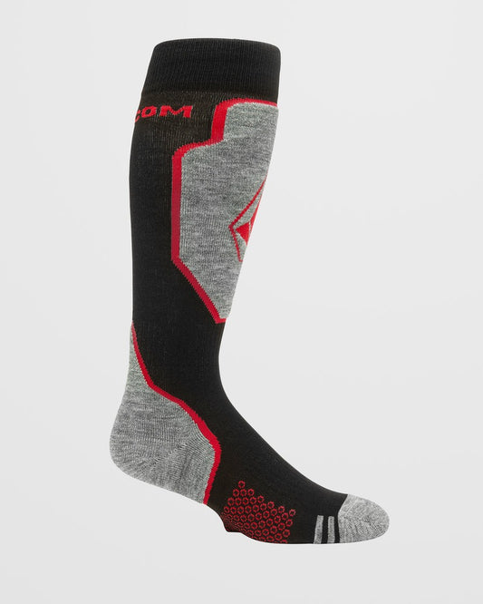 VOLCOM - SHIELD WOOL BLEND OTC SOCK - ORANGE SHOCK