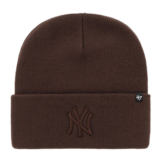47 Knit Beanie - HAYMAKER New York Yankees brown