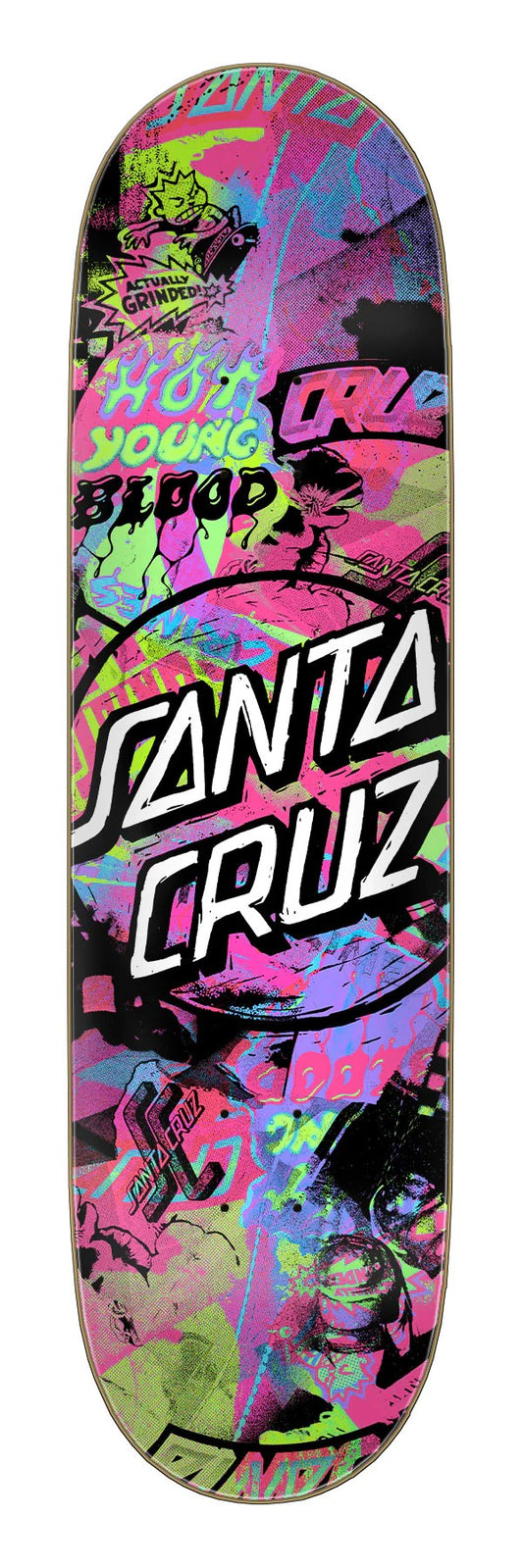 Santa Cruz Team Cut Collage 7 Ply Birch Deck 8.5"