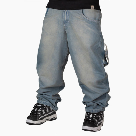 Blueskin - Pantaloni Baggy R.BIANCO - L - DNMB LF6529 DIRTY OLD | Denim Blue