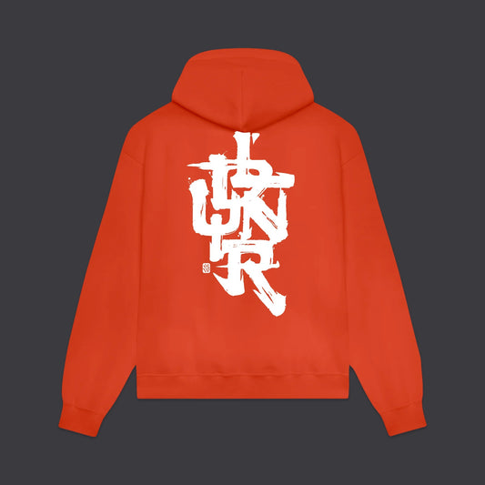 DOLLY NOIRE - DLYNR Brushstroke Hoodie Bright Red