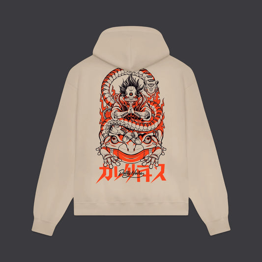 DOLLY NOIRE - Cyber Kaeru Nyobo Hoodie Beige