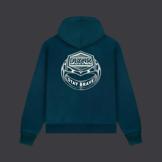 DOLLY NOIRE - INVICTUS – Ring Zip Hoodie Teal