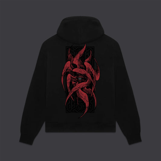 DOLLY NOIRE - Oculus Dei Hoodie Black