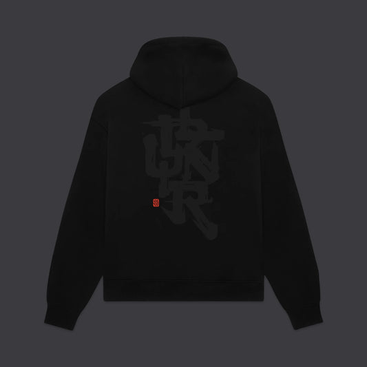 DOLLY NOIRE - DLYNR Brushstroke Hoodie Black