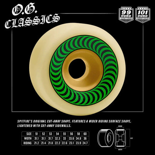 Spitfire - 99A OG Classics Wheels 52mm