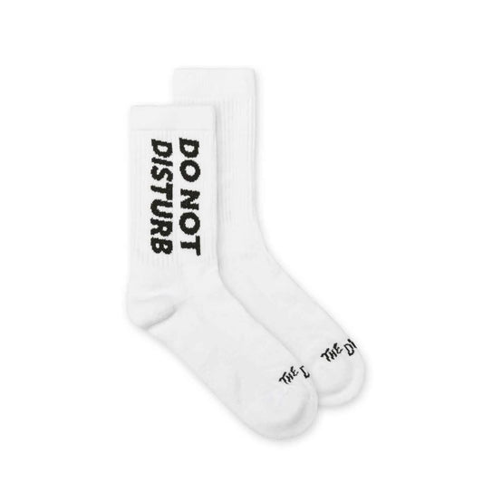 THE DUDES - Do Not Disturb - White - tennis socks