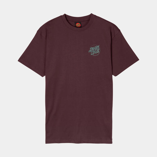 Santa Cruz Scourge Dot T-Shirt Dark Plum