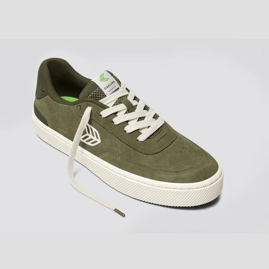 CARIUMA - LUAN PRO W'S Olive Green Suede - Olive Green/Ivory