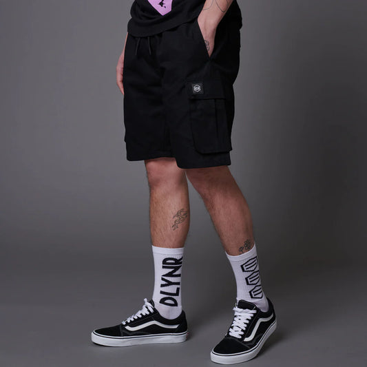 DOLLY NOIRE - Cotton Ripstop Cargo Easyshorts Black