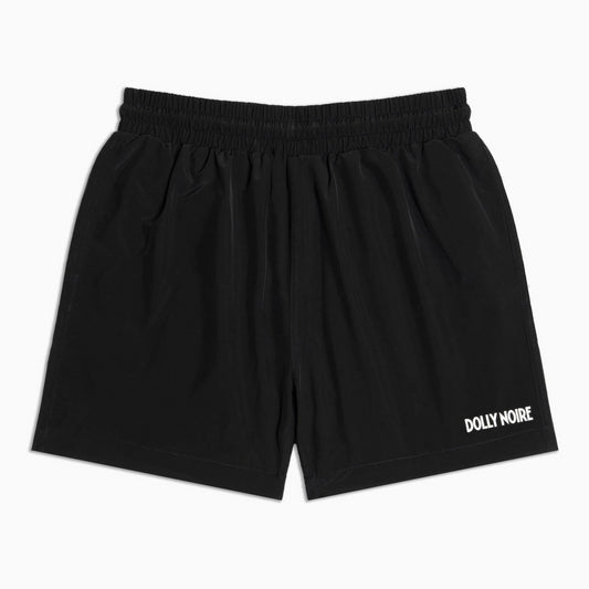 DOLLY NOIRE - Hexagon Logo Swimshorts Black