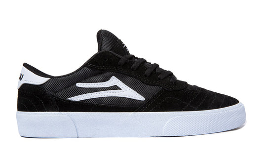 LAKAI SHOES - CAMBRIDGE BLACK/WHITE SUEDE
