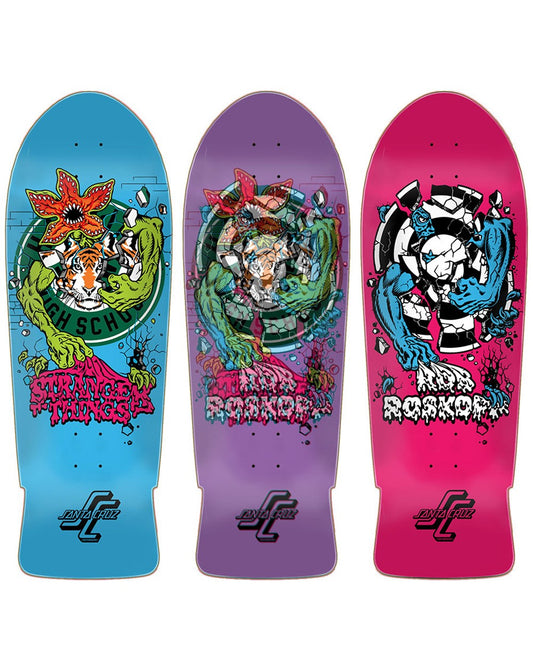 SANTA CRUZ - Skateboard Deck 10.25in x 30.03in Stranger Things Roskopp Demogorgon